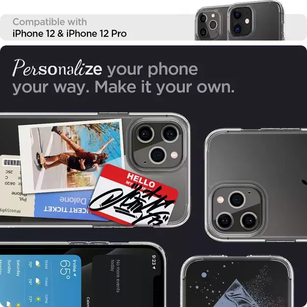 Spigen Ultra Hybrid Case for iPhone 12 / iPhone 12 Pro - Clear 44