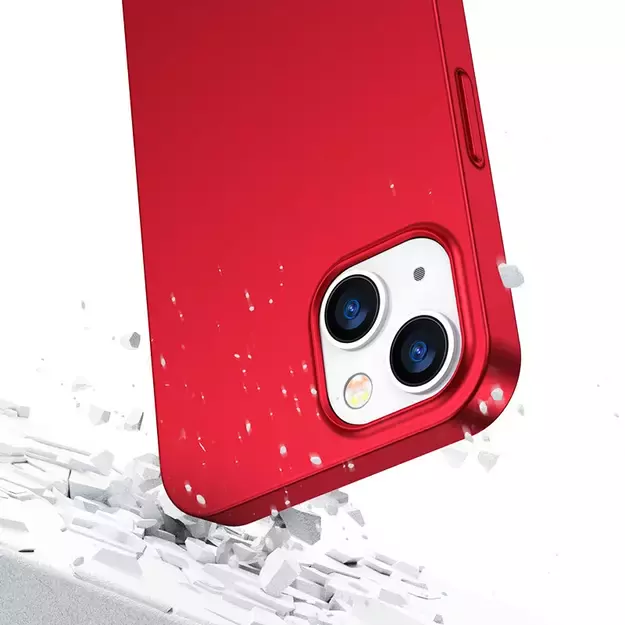 Joyroom 360 Full Case front and back cover for iPhone 13 + tempered glass screen protector red (JR-BP927 red) 13