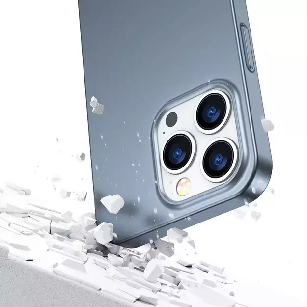 Joyroom 360 Full Case front and back cover for iPhone 13 Pro + tempered glass screen protector grey (JR-BP935 tranish) 13