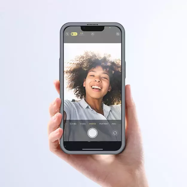 Joyroom 360 Full Case front and back cover for iPhone 13 Pro + tempered glass screen protector grey (JR-BP935 tranish) 9