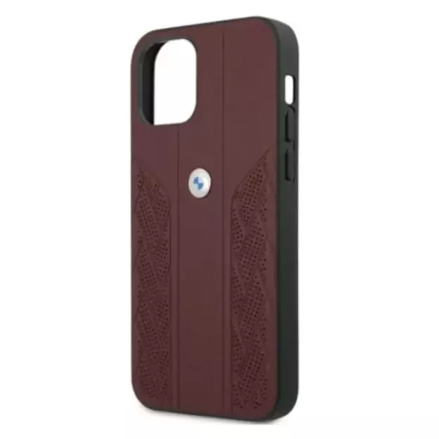 Etui BMW BMHCP12LRSPPR iPhone 12 Pro Max 6,7  czerwony/red hardcase Leather Curve Perforate 12
