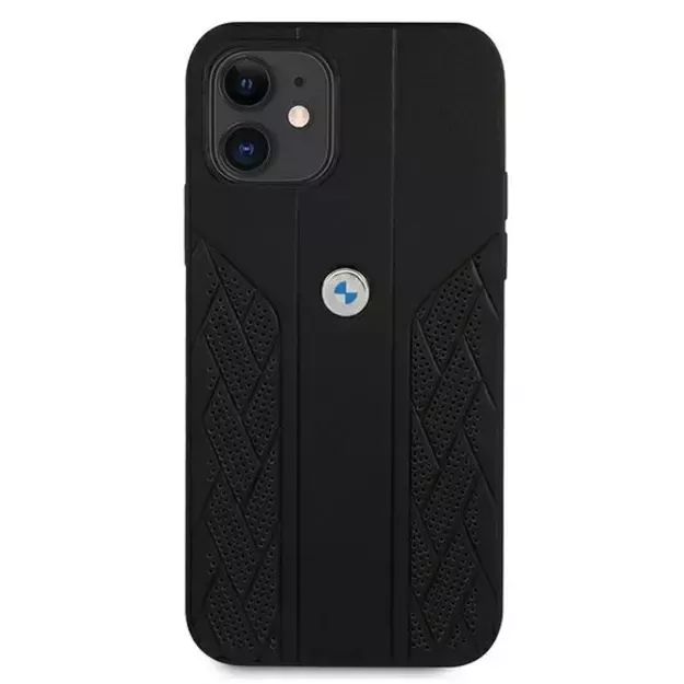 Etui BMW BMHCP12SRSPPK iPhone 12 mini 5,4  czarny/black hardcase Leather Curve Perforate 9