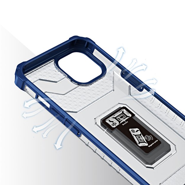 Crystal Ring Case Kickstand Tough Rugged Cover for iPhone 12 blue 3