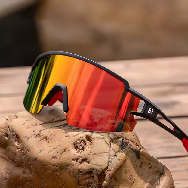 Rockbros Kids Cycling Glasses, Polarized, UV Protection, Black 14