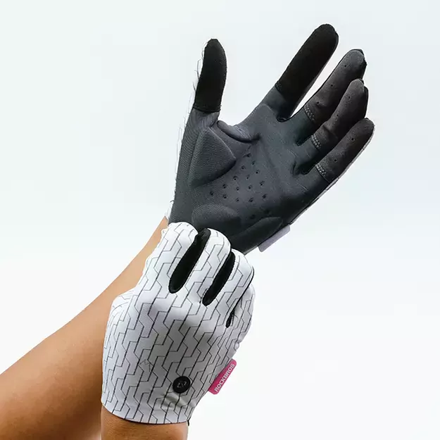 Rockbros sports gloves full spring-summer size S - white and black 1