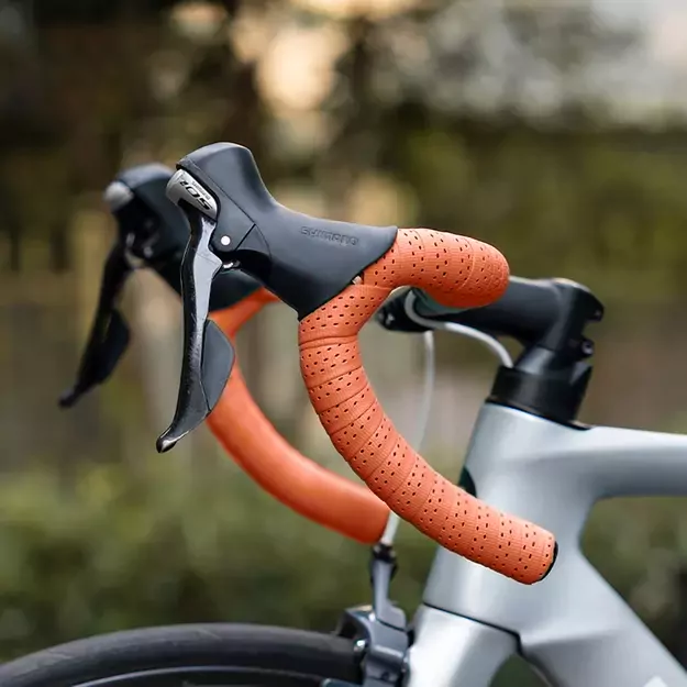 Rockbros Perforated Silicone Handlebar Tape - Orange 8