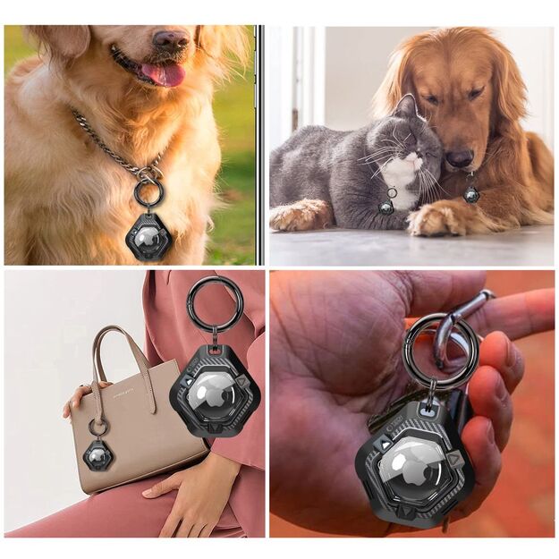 Tech-Protect Defense Case for Apple AirTag 1/2 - Black 7