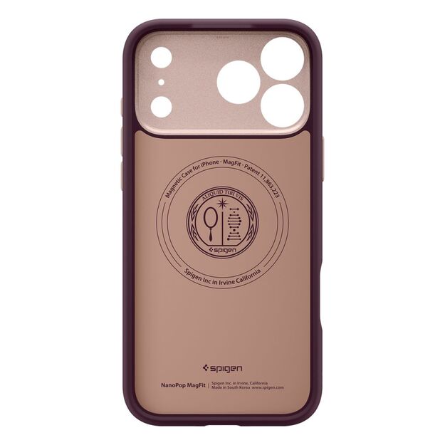 Spigen Nano Pop Mag MagSafe Case for iPhone 17 Pro Max - Burgundy 2