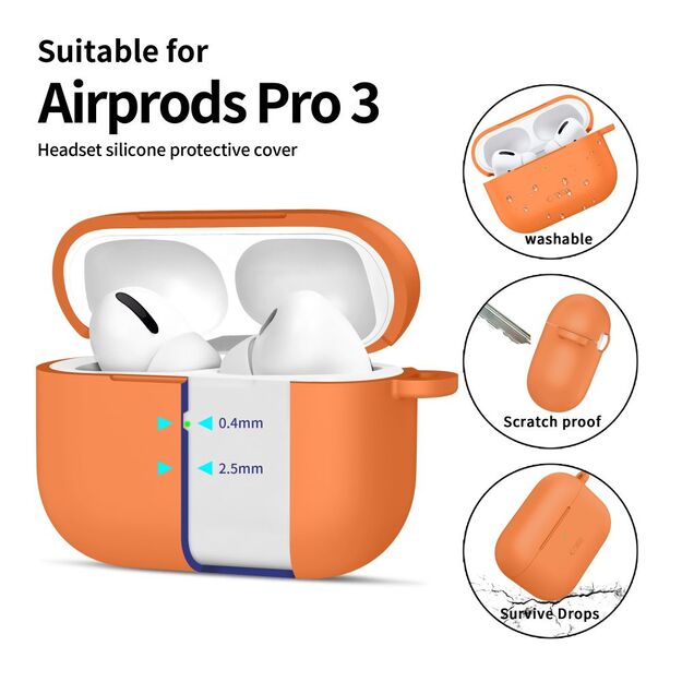 Tech-Protect Silicone Hook case for AirPods Pro - orange 3