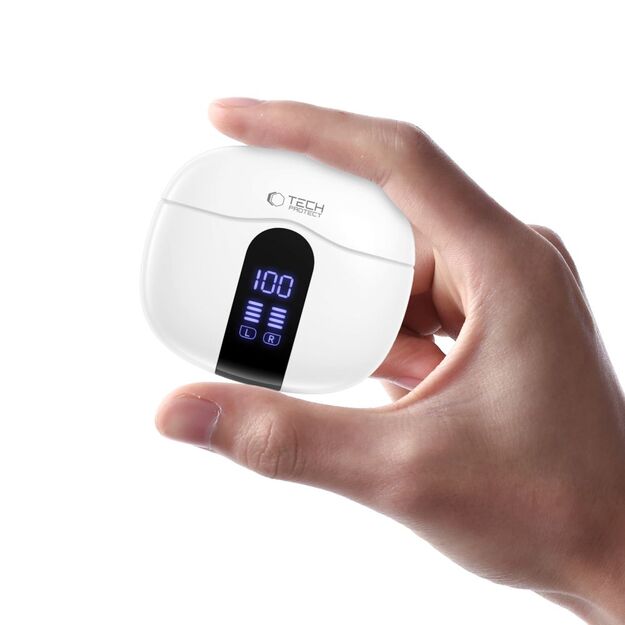 Tech-Protect UltraBoost TWS Core G2 Headphones - White 4