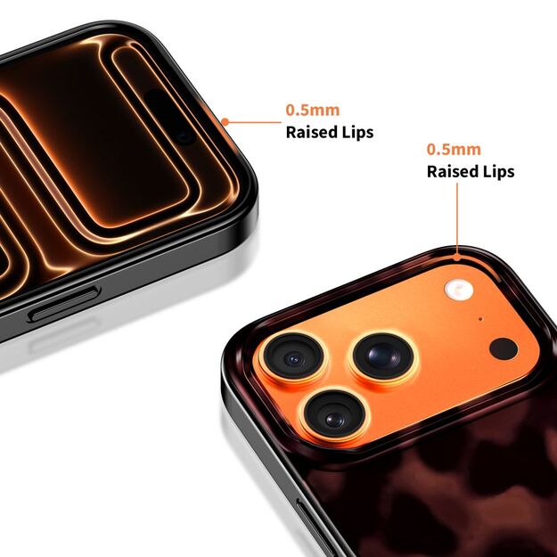 Tech-Protect Lamano MagSafe case for iPhone 17 Pro - black and red 11