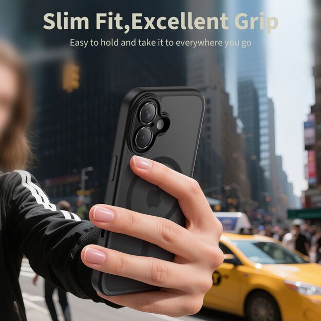 Tech-Protect Magpeak Magsafe CC Case for iPhone 17 - Matte Black 3