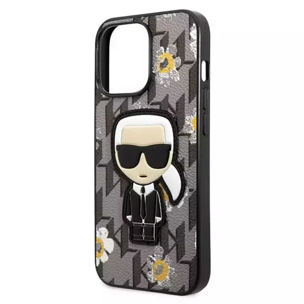 Karl Lagerfeld Flower Ikonik Karl case for iPhone 13 Pro / iPhone 13 - gray 5