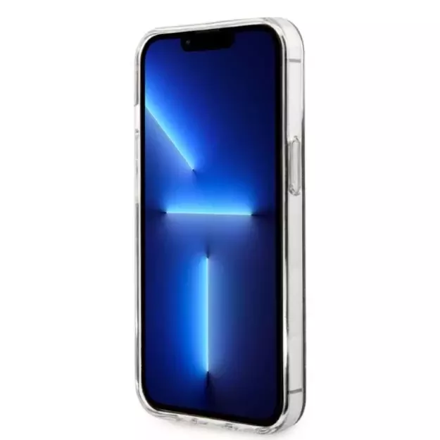 Set Guess GUBPP13LH4EACSK Case+ Charger iPhone 13 Pro black/black hard case 4G Print MagSafe 4