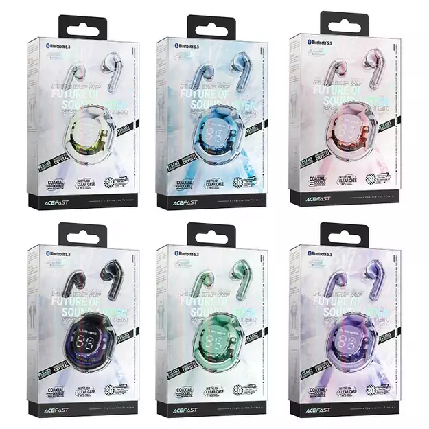 Acefast T8 TWS Bluetooth Wireless Headphones - White 10