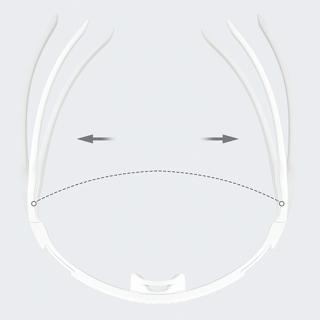 Rockbros Photochromic Cycling Glasses with UV Protection and Corrective Insert &ndash; White 4