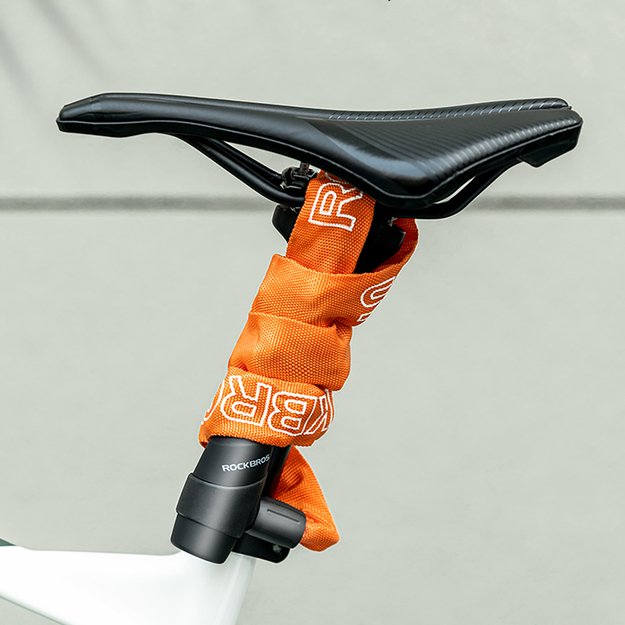 Rockbros 3230002001 bicycle lock with combination and key - black 13