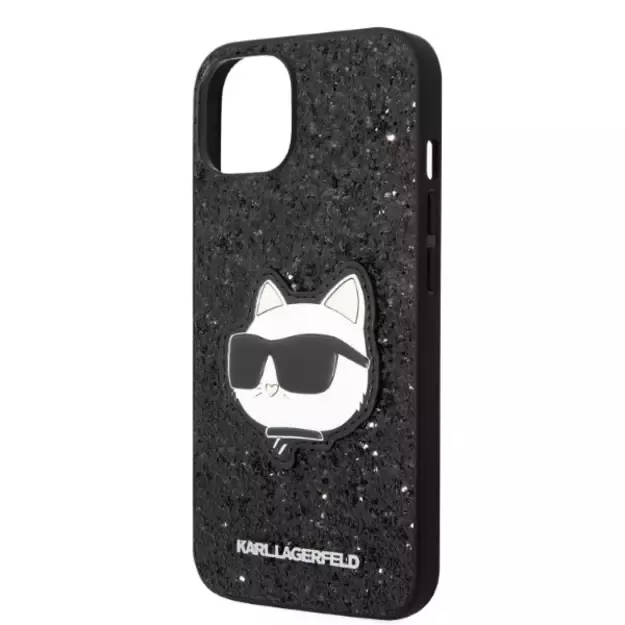 Karl Lagerfeld KLHCP14MG2CPK iPhone 14 Plus 6.7&quot  black/black hardcase Glitter Choupette Patch 5