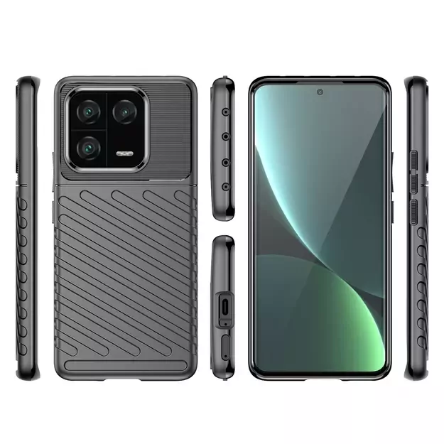 Thunder Case case for Xiaomi 13 Pro silicone armor case black 1