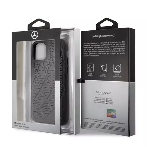 Mercedes MEHCP12SDIQBK iPhone 12 mini 5,4  czarny/black hardcase Bow Line 11