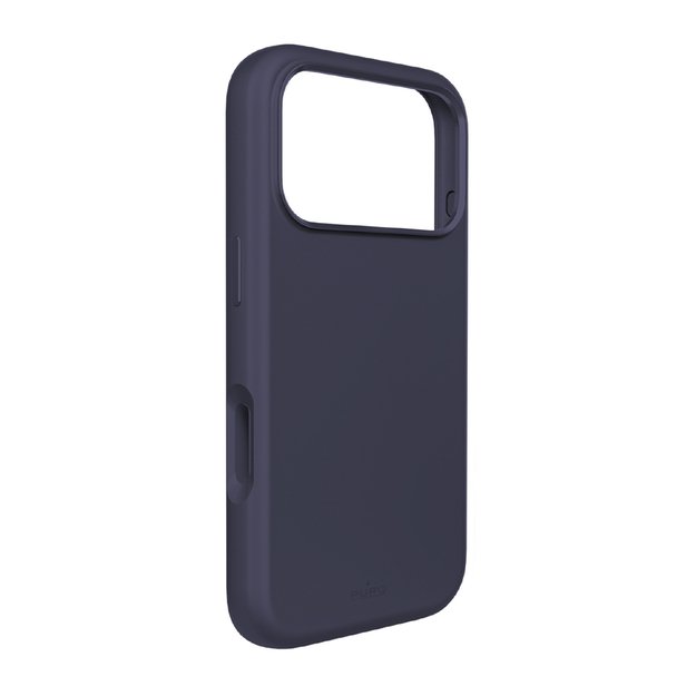 Pure Icon Mag Pro Liquid Silicone Case for iPhone 17 Pro Max, MagSafe Compatible, with Camera Protection and Aluminum Buttons - Dark Blue