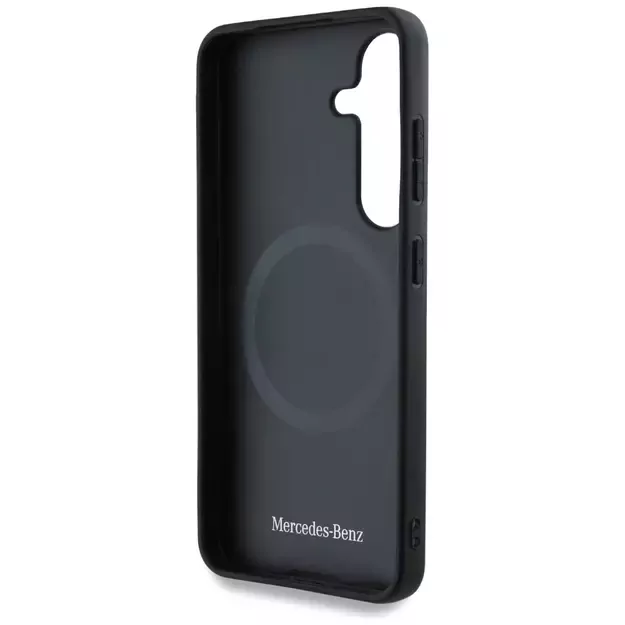 Mercedes Leather Debossed Lines MagSafe case for Samsung Galaxy S25+ - black 13