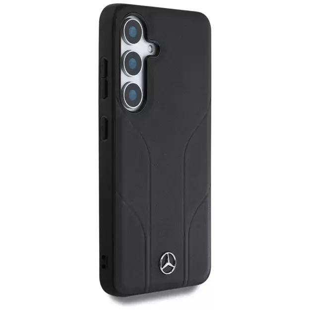 Mercedes Leather Debossed Lines MagSafe case for Samsung Galaxy S25+ - black 10