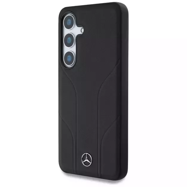 Mercedes Leather Debossed Lines MagSafe case for Samsung Galaxy S25+ - black 8