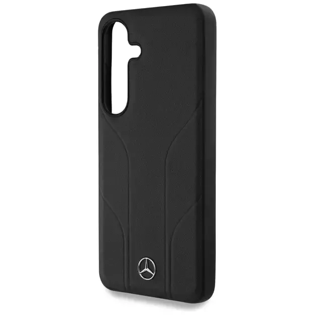 Mercedes Leather Debossed Lines MagSafe case for Samsung Galaxy S25+ - black 12