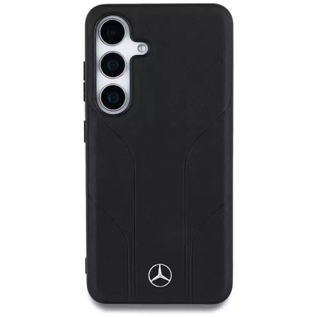 Mercedes Leather Debossed Lines MagSafe case for Samsung Galaxy S25+ - black 9