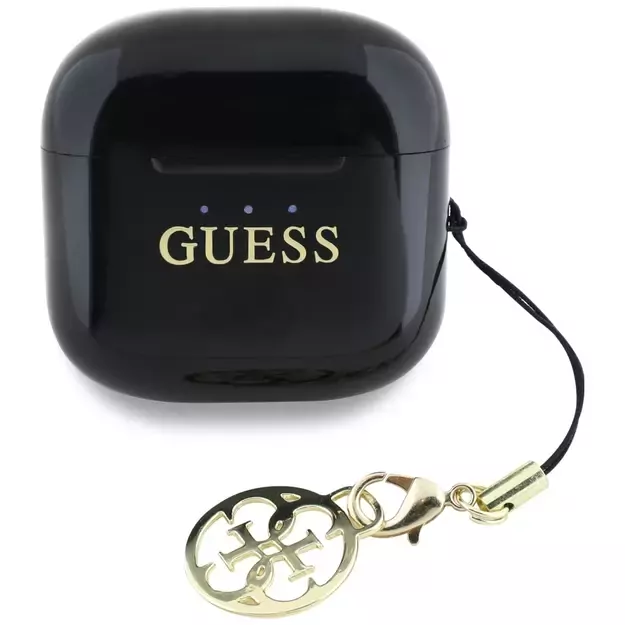 Guess Glossy Effect Printed Classic Logo &amp  Charm TWS headphones - black 2