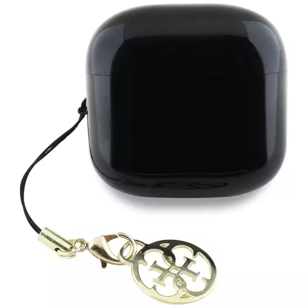 Guess Glossy Effect Printed Classic Logo &amp  Charm TWS headphones - black 3