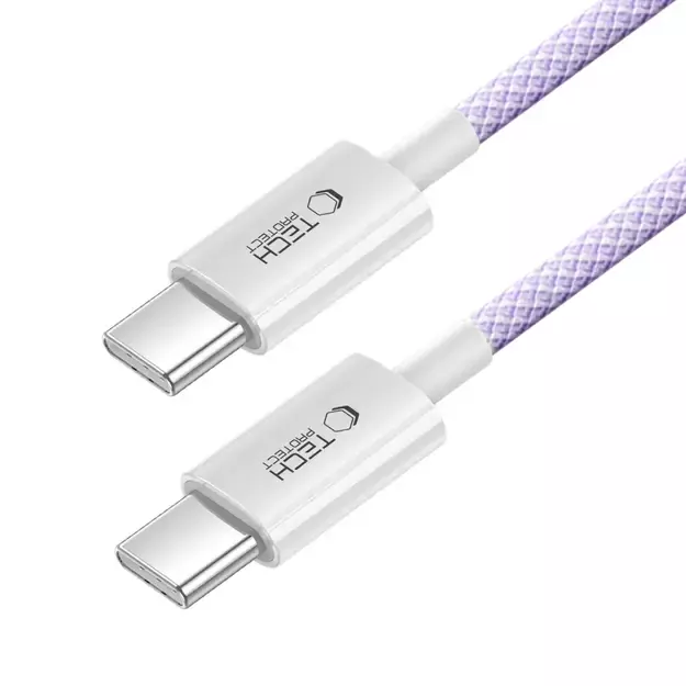 Tech-Protect Ultraboost Lite USB-C PD60W/3A Cable 2m - Purple 1