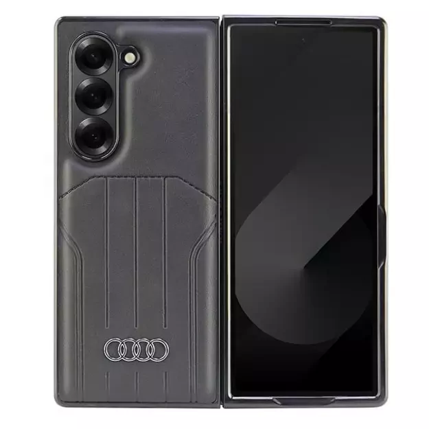 Audi Synthetic Leather MagSafe Case for Samsung Galaxy Z Fold 6 - Black 8