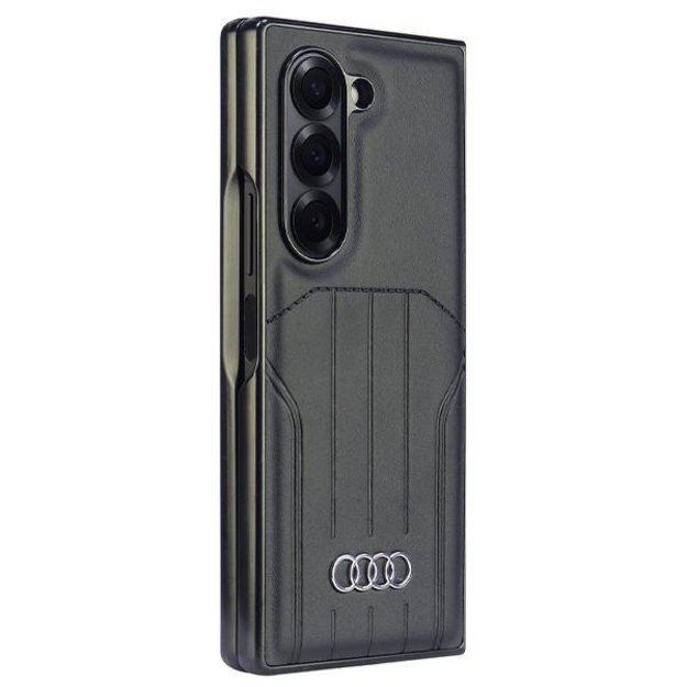 Audi Synthetic Leather MagSafe Case for Samsung Galaxy Z Fold 6 - Black 1