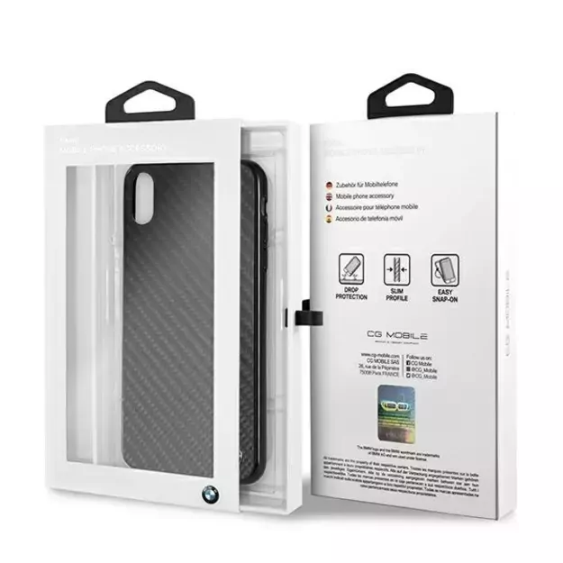 BMW Siganture Carbon Case for iPhone Xs Max - Black 12