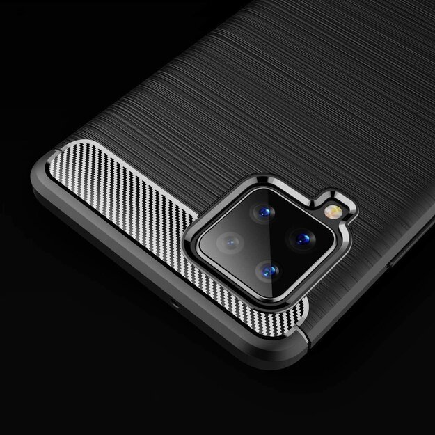 Carbon Case Flexible Cover TPU Case for Samsung Galaxy A42 5G blue 8