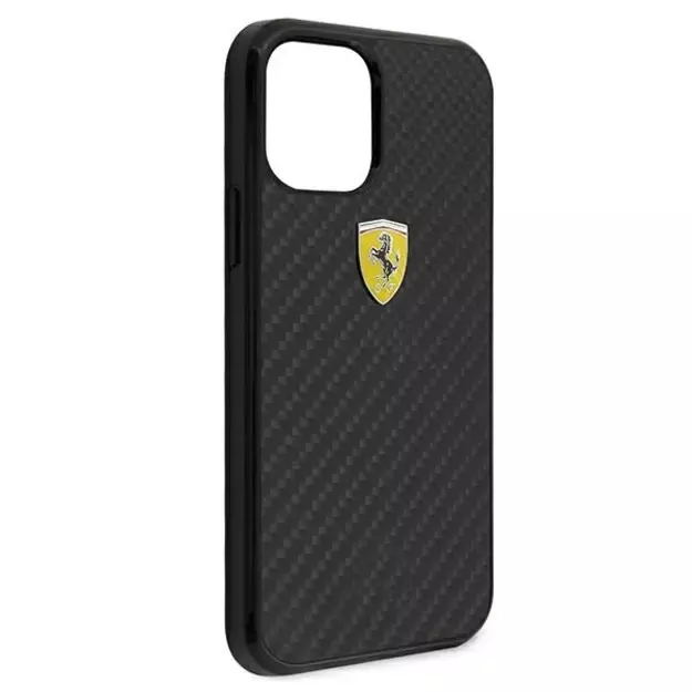 Ferrari FERCAHCP12SBK iPhone 12 mini 5.4&quot  black/black hardcase On Track Real Carbon 6