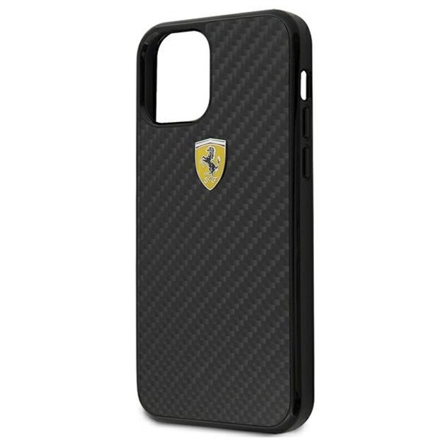 Ferrari FERCAHCP12SBK iPhone 12 mini 5.4&quot  black/black hardcase On Track Real Carbon 4