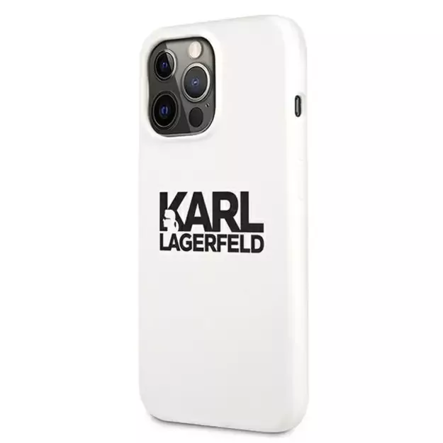 Karl Lagerfeld Silicone Stack Logo Case for iPhone 13 Pro / 13 6.1&quot  - White 8