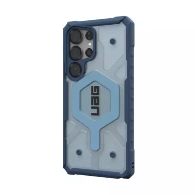 UAG Pathfinder Clear Magnet Bundle Case with Magnetic Module and Wrist Strap for Samsung Galaxy S25 Ultra 5G - Navy Blue 1