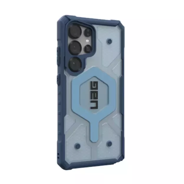 UAG Pathfinder Clear Magnet Bundle Case with Magnetic Module and Wrist Strap for Samsung Galaxy S25 Ultra 5G - Navy Blue 2