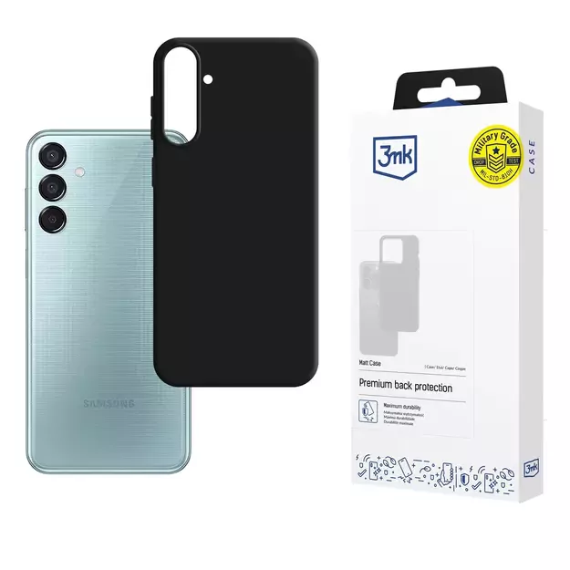 3mk Matt Case for Samsung Galaxy M16 5G - Black