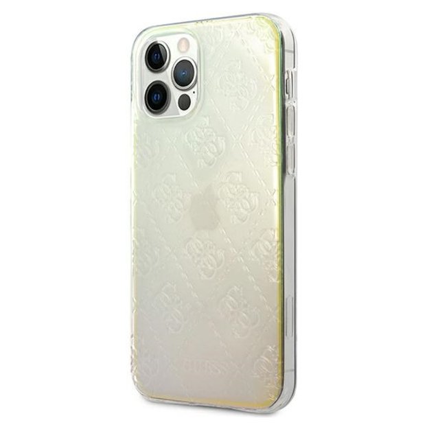 Guess GUHCP12M3D4GIRBL iPhone 12/12 Pro 6.1&quot  iridescent/iridescent hardcase 4G 3D Pattern Collection 1