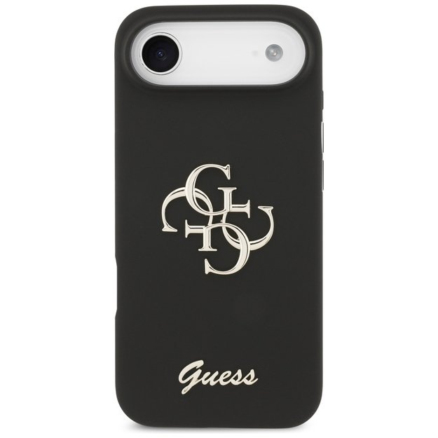Guess Silicone Big 4G Script case for iPhone Air - black 5