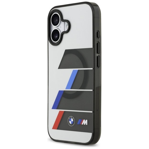 BMW M IML Metal Buttons Tricolor Lines MagSafe Case for iPhone 17 - Gray 1