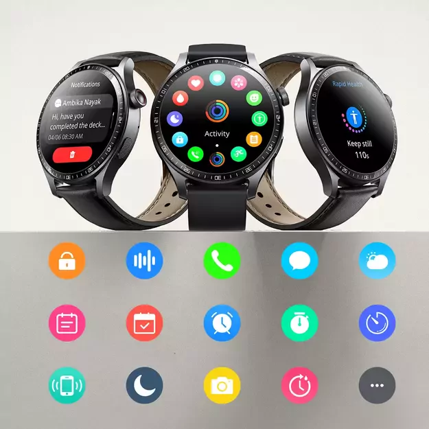 Joyroom Classic Series JR-FC2 Pro Smartwatch with Call Answering Function - Dark Gray 33