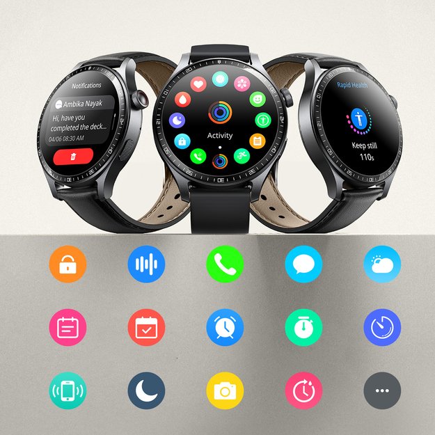 Joyroom Classic Series JR-FC2 Pro Smartwatch with Call Answering Function - Dark Gray 3