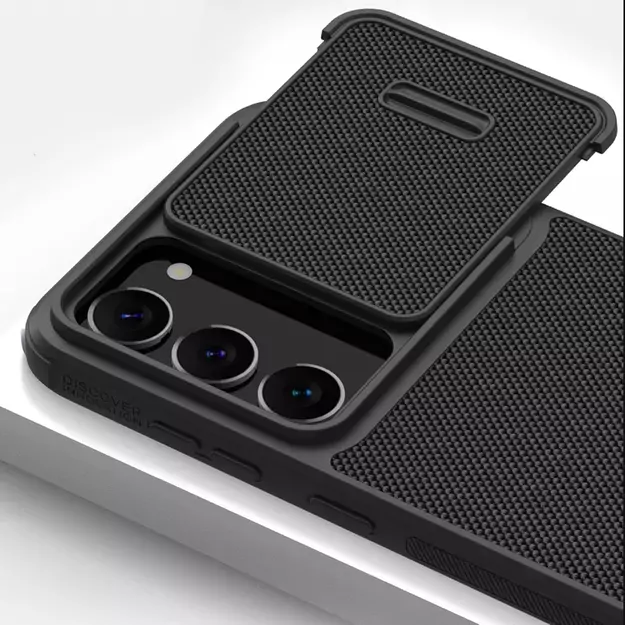 Nillkin Textured S Case for Samsung Galaxy S23, armored cover with camera cover, black 12