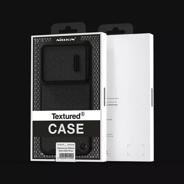 Nillkin Textured S Case for Samsung Galaxy S23, armored cover with camera cover, black 4